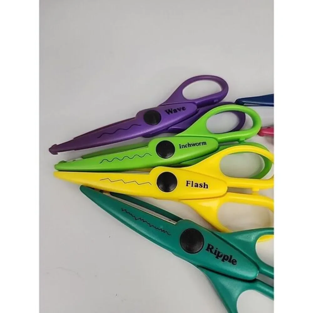 Lot of 8 Decorative Edge Scissors‎ Scrapbooking Paper Trimming Crafts Unbranded